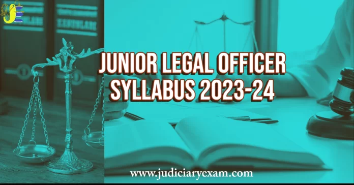 junior legal officer syllabus jlo syllabus in hindi