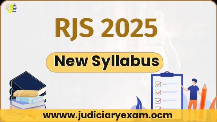 RJS Syllabus 2025 in Hindi PDF Download – राजस्थान न्यायिक सेवा परीक्षा सिलेबस